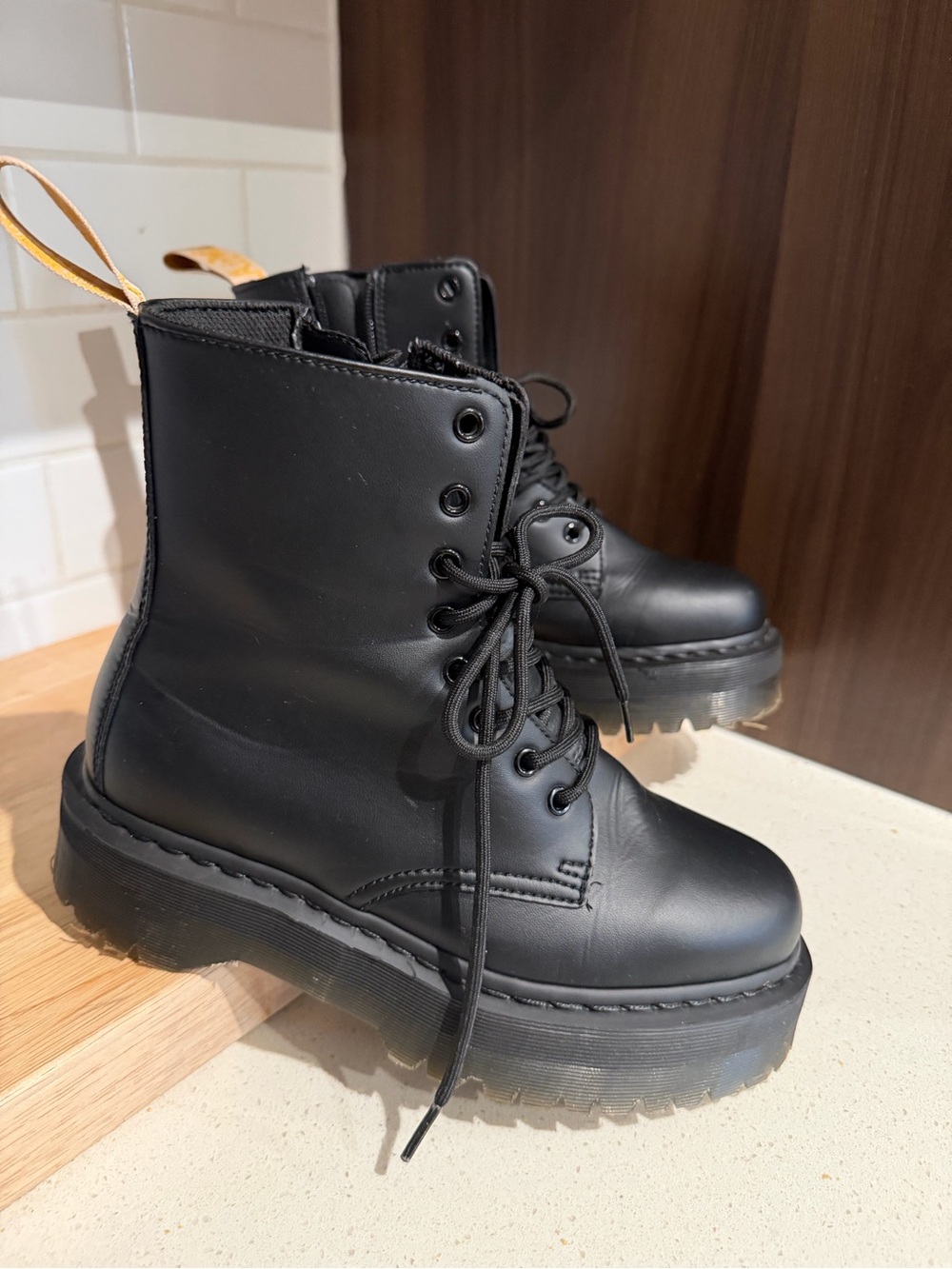 Dr. Doc Marten Vegan Jadon II Boot Mono Platforms US 8M /9L (Unisex) - Picture 7 of 10